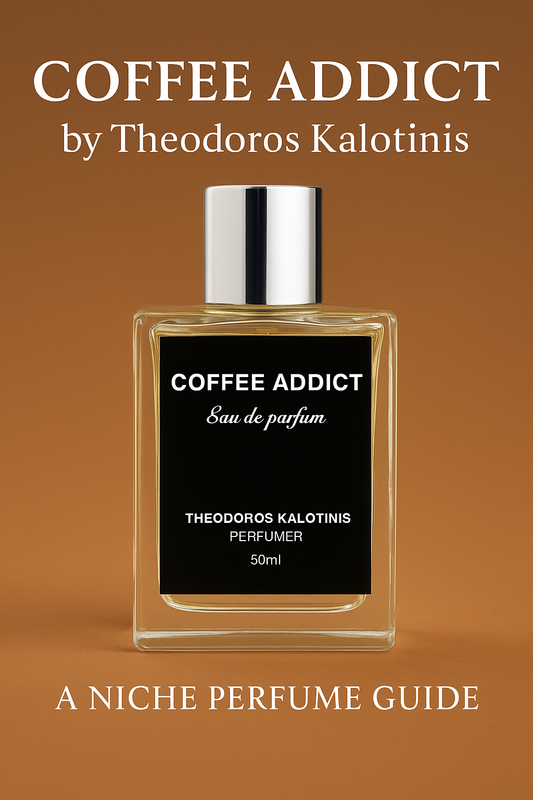 Coffee Addict perfume by Theodoros Kalotinis - niche fragrance with coffee, vanilla and gourmand notes