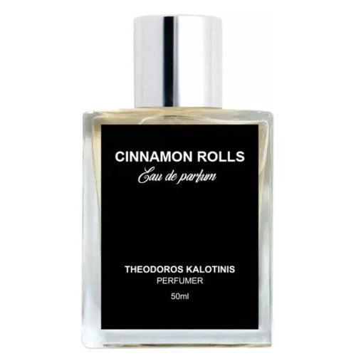 Cinnamon Rolls by Theodoros Kalotinis perfume bottle featuring a luxurious gourmand fragrance with notes of cinnamon, buttery pastry, and vanilla, Luxury gift set featuring Cinnamon Rolls by Theodoros Kalotinis, a decadent gourmand perfume with cinnamon,