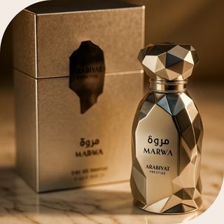 Marwa by Arabiyat Prestige 100ml Eau de Parfum bottle.